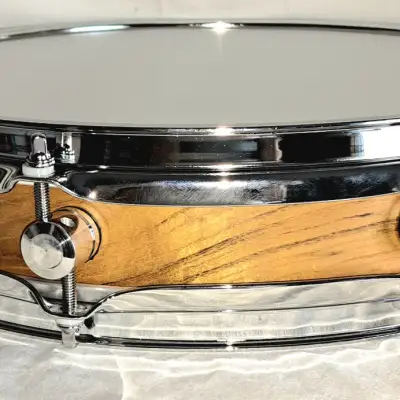 MARTIAL PERCUSSION  Pancake piccolo snare drum  mulberry natural satin image 8