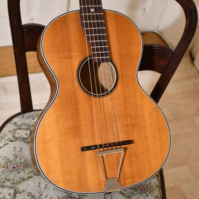 ✴️ Video Included – Player-ready 1930s German Parlor Guitar – Great Condition and Sound for sale