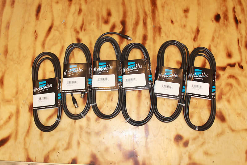 C.B.I. 10' Coaxial Cables SDI-10' (Bundle of 6 Cables) image 1