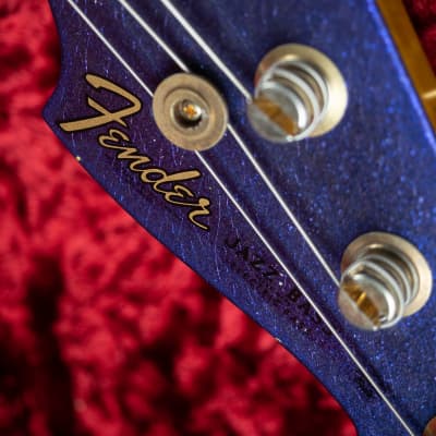 2018 Fender Custom Shop '64 Jazz Bass Stacked Knobs Purple Sparkle Aged*853-r052Bass image 23
