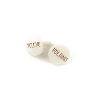 Genuine Fender Stratocaster S-1 Volume Switch Knob Caps, Parchment (SET OF 2) image 1