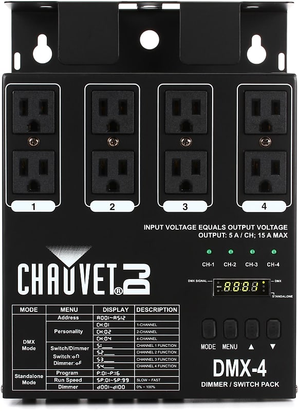 Chauvet DJ DMX-4 4-channel DMX Dimmer/Switch Pack image 1