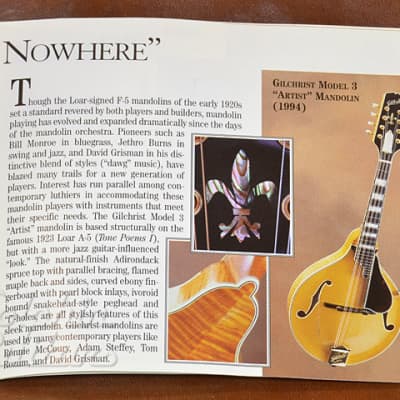 GILCHRIST Model 3 <David Grisman Collection> [Pre-Owned] -Free Shipping! -Demo Video image 10