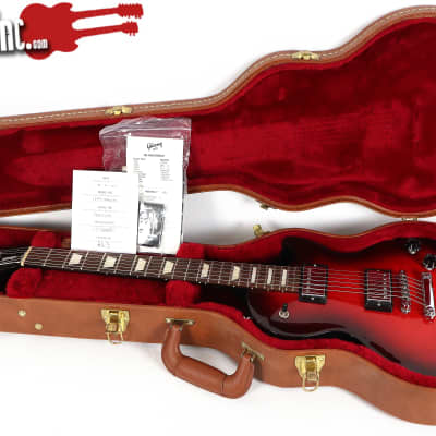 2017 Gibson Les Paul Studio T Black Cherry Burst Electric Guitar w/ HSC image 2