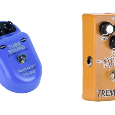Nady TS-30 Tube Sound Overdrive and Axcess Tremolo 2 pedal combo for sale
