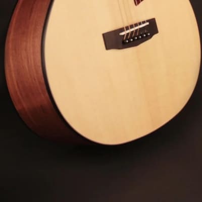 Cort LCJWAOP Little CJ Walnut Spruce Top Mahogany Neck 6-String Acoustic-Electric Guitar w/Gig Bag image 7