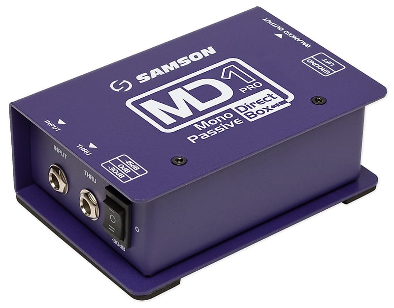 Samson S-Max MD1 Professional Passive Mono Direct DI Box,18Hz–40kHz image 1