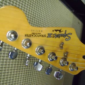 Squier II by Fender Korean Strat Electric Guitar 1997 red image 3