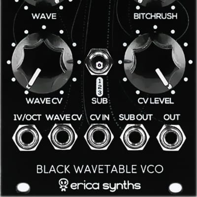 Erica Black Wavetable VCO Eurorack Synth Module Bundle w/Cable image 2