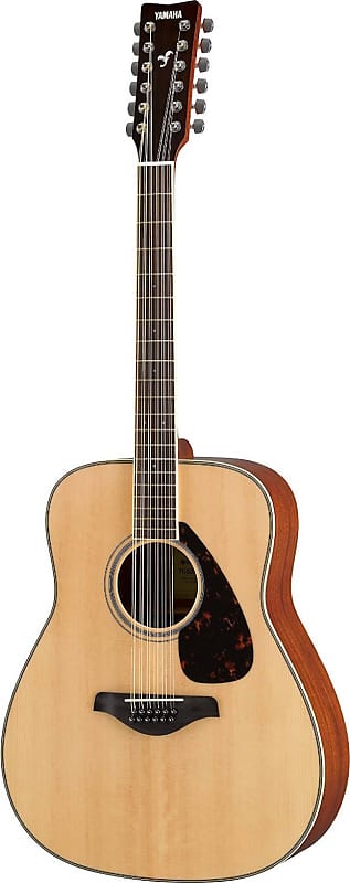Yamaha FG820-12 12-String Dreadnought Acoustic Guitar, Natural image 1