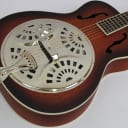 Fender PR-180E Acoustic-Electric Resonator Guitar, Aged Cognac Burst