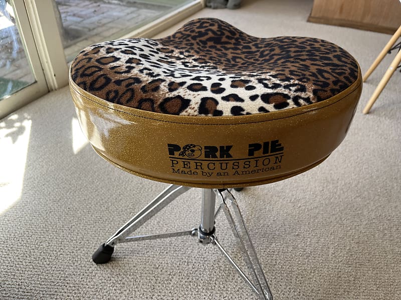 Pork Pie Big Boy Drum Throne 2021 Leopard Print Reverb