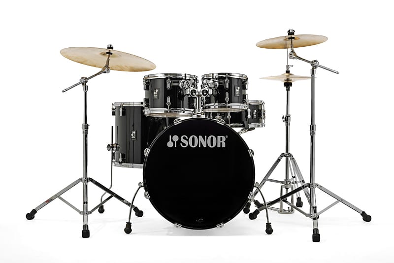 Sonor AQ1 Stage 22" 5pc Shell Pack in Piano Black Sonor AQ1-STAGEWMCPB image 1