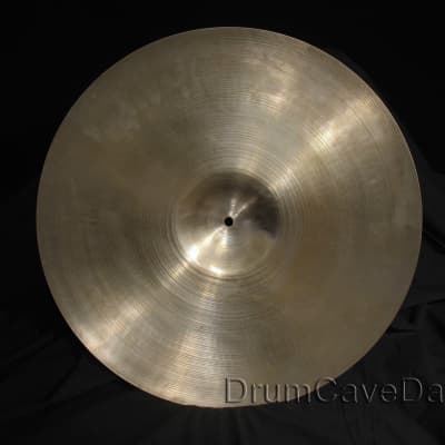 VINTAGE 21" ZILDJIAN RIDE CYMBAL THIN STAMP, HAND HAMMERED & RARE SIZE, DEMO VIDEO! image 2