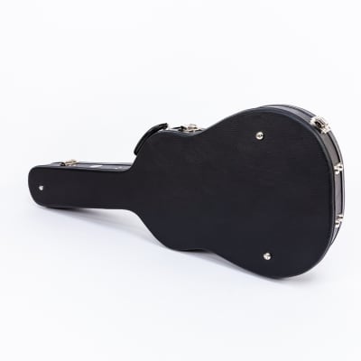 AE Guitars Hardshell Guitar Case Black Leather with Gray Interior For Gretsch Jet Styles image 4
