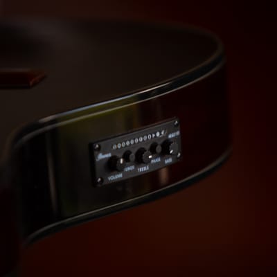 Ibanez GA35TCE-DVS Spruce/Mahogany Acoustic/Electric Nylon-String Classical Guitar Dark Violin Sunburst High Gloss image 7