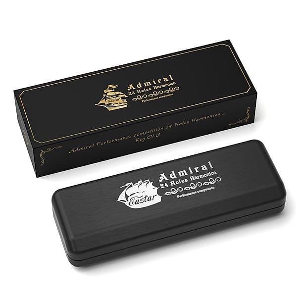 24 Holes Admiral Performance Competition C Key Tremolo Harmonica