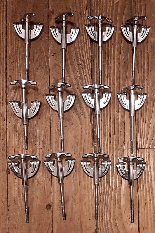 PEARL BASS DRUM CLAWS TENSION RODS 70s 12pcs Reverb