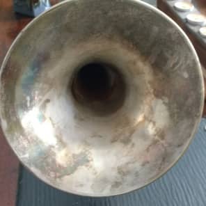 Wurlitzer Lyric 1800's Silver plated Trumpet w/ original case - In Very Good condition! image 8