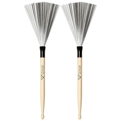 Vater VWTD Wire Tap Non-Retractable Wire Drum Brushes (Pair)