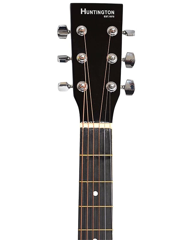 Huntington Acoustic Guitar Package With Carrying Bag Strap Reverb