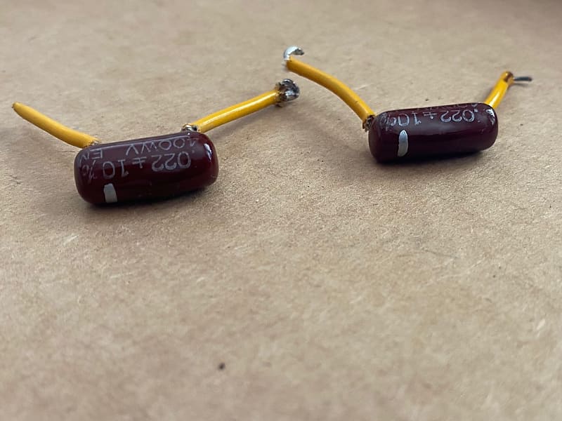 Gibson Vintage 1973 1974 Les Paul ES SG Capacitors Caps Set Reverb