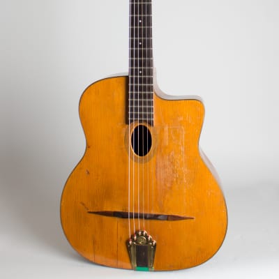 Busato  Petite Modele Gypsy Jazz Acoustic Guitar (1943), black hard shell case. for sale