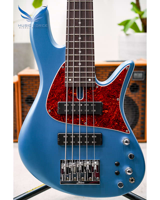 Fodera Emperor 5 Standard Classic-Pelham Blue Metallic