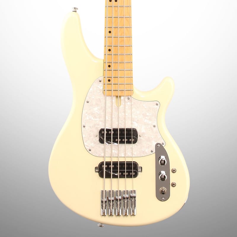 Schecter CV5 Bass Guitar, 5-String, Ivory image 1