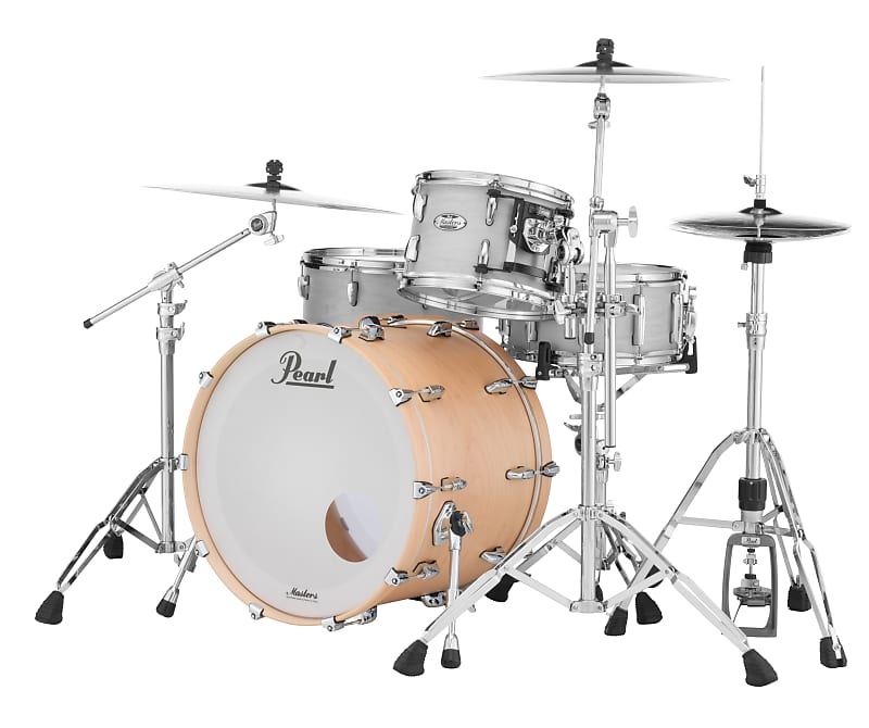 Pearl Masters Maple Complete 18"x16" bass drum w/o BB3 Bracket #111 Matte Natural Maple image 1