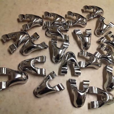 (New) Large 20 Pc Set of High Quality Chrome Drum Claws for Wood Hoops - *Sale Ends Soon* image 2
