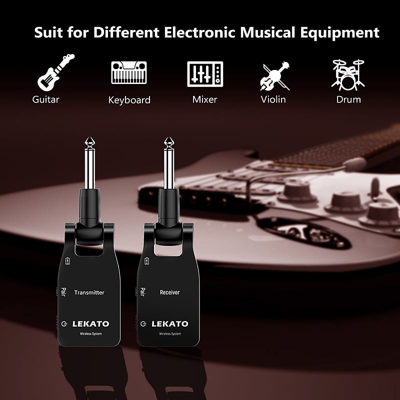 LEKATO MS-1 Wireless in-Ear Monitor System Transmitter Receiver (Get $   LEKATO - Buy Musical Instruments, Pedals, Wireless, Drum, Pro Audio & More