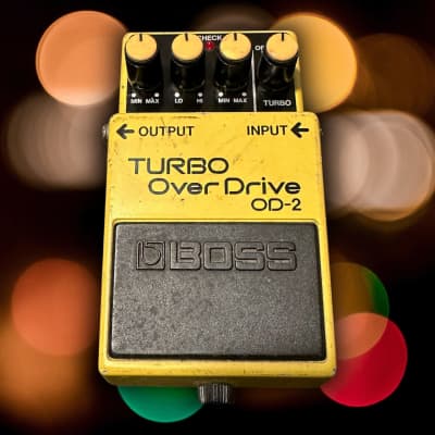 Boss OD-2 Turbo OverDrive (Black Label) 1988 - Yellow image 2