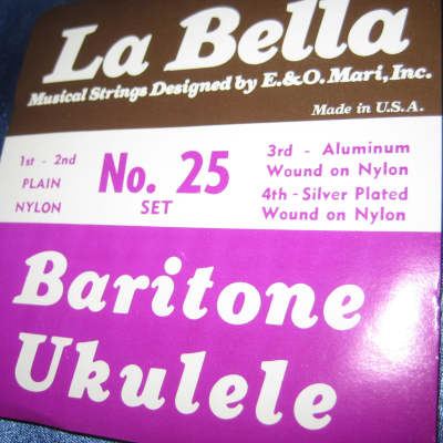 La Bella Three (3) Sets of Baritone Ukulele Strings image 2