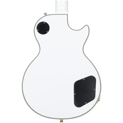 Epiphone Les Paul Custom Electric Guitar, Left-Handed, Alpine White, with Gold Hardware image 6