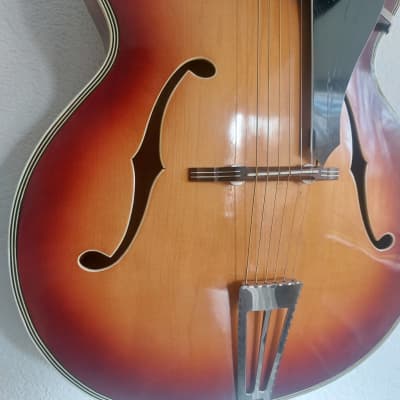 Musima German DDR Vintage Archtop Jazzguitar from 1962 image 5