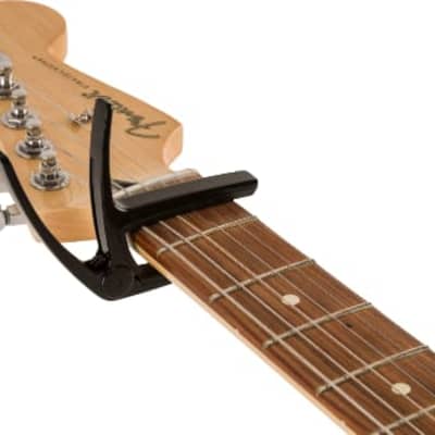 Genuine Fender Laurel Clip-on Lightweight Aluminum Electric Guitar Capo, Black for sale