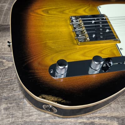 MyDream Partcaster Custom Built - Chambered Alder / Ash Sunburst T Modern image 7