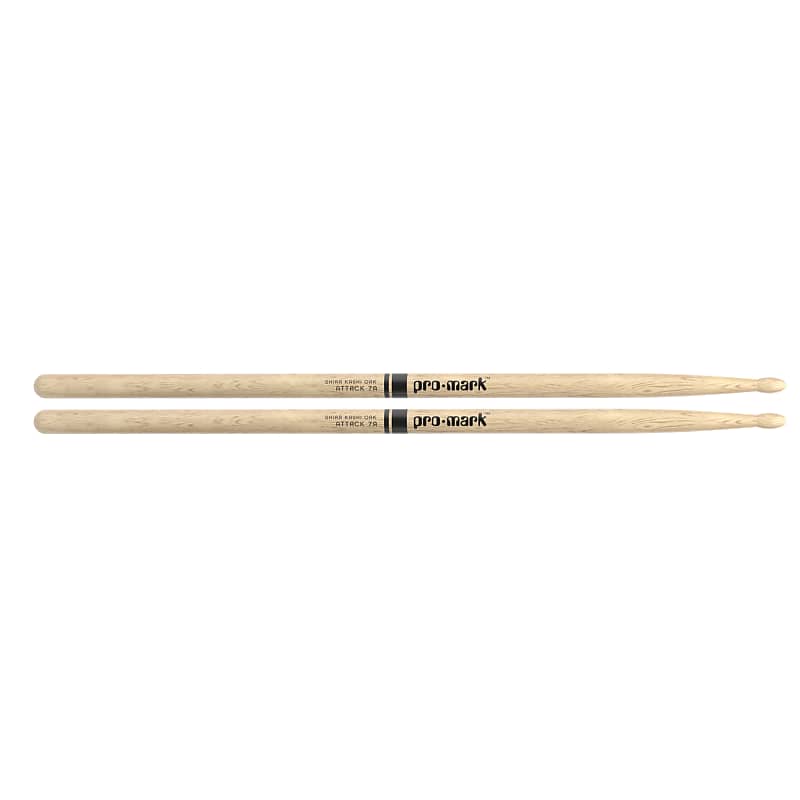 Promark Shira Kashi Oak 7A Wood Tip Drum Sticks image 1