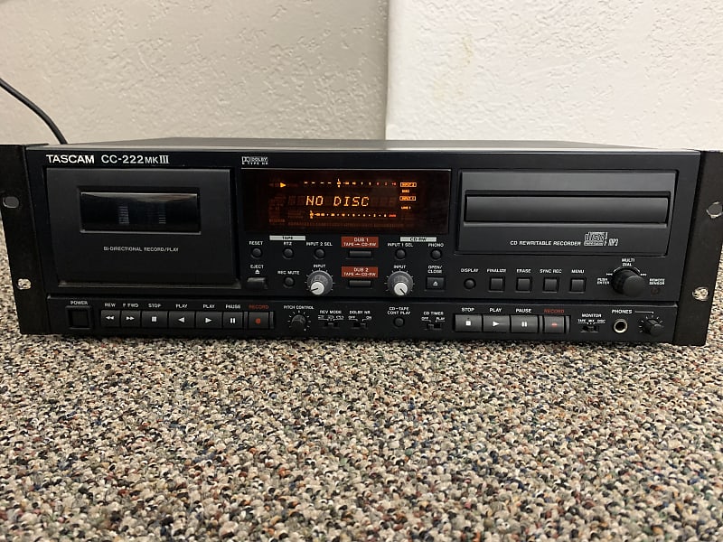 TASCAM CC-222 MKIV4 オーディオ機器 CC-222MKIV | CD Recorder/Cassette Deck | TASCAM - United States