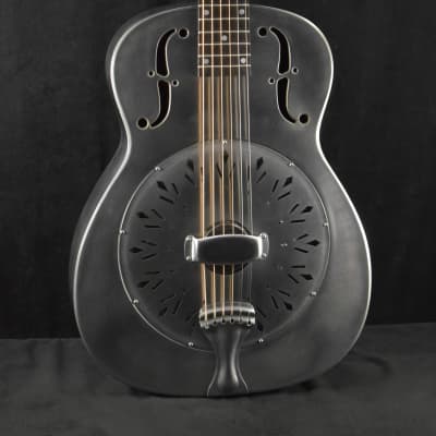 National Raw Steel 14-Fret Resonator with Chicken Foot Cover Plate image 1