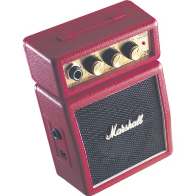 Marshall MS-2 Micro Amp (Red) - light Combo Amp for Electric Guitars for sale