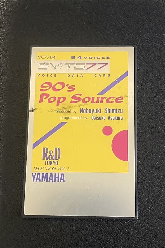 Yamaha SY77 90s Pop Source Voice Data Card image 1