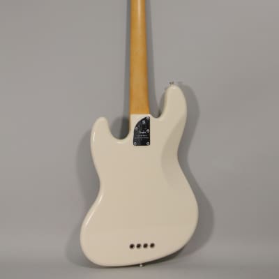 2022 Fender American Professional II Jazz Bass Olympic White w/OHSC image 9