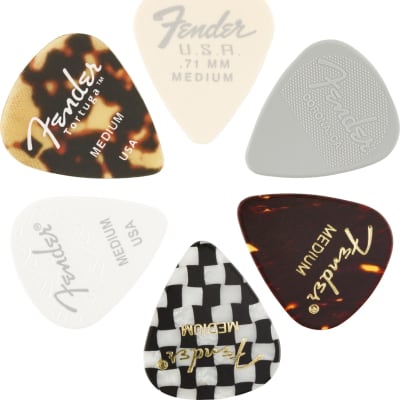 Fender Material Medley 351 Picks - Medium (6)