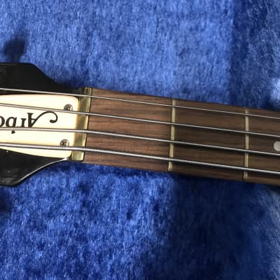 Arbor explorer vintage bass made in Japan 1970s in Black neck-through 4 string excellent condition with original hard case. image 3