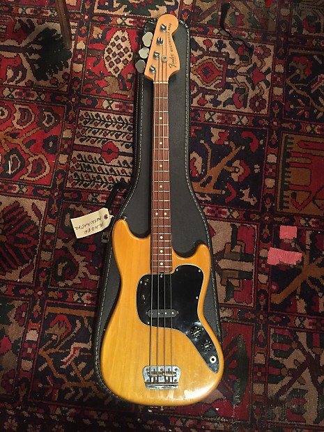 Fender Musicmaster Bass 1976 Maple natural black pickguard