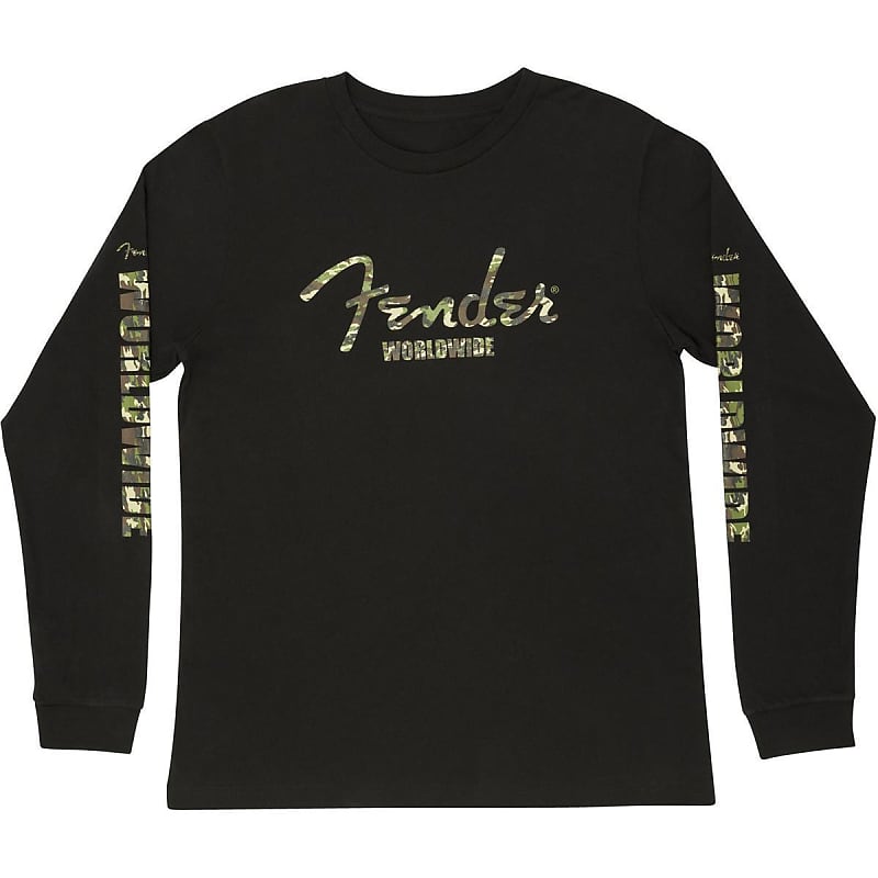 Fender Camo Logo Long Sleeve T-Shirt - Large image 1