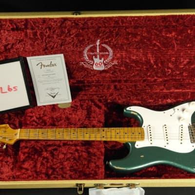 Fender Custom Shop 60th Anniversary 1954 Heavy Relic Stratocaster - Maple Fingerboard - Sherwood Green image 4