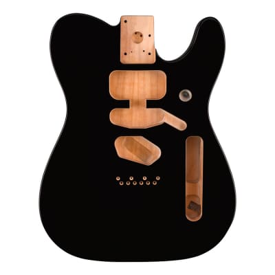 Fender Deluxe Series S/S/H Telecaster Alder Body (Black) image 1